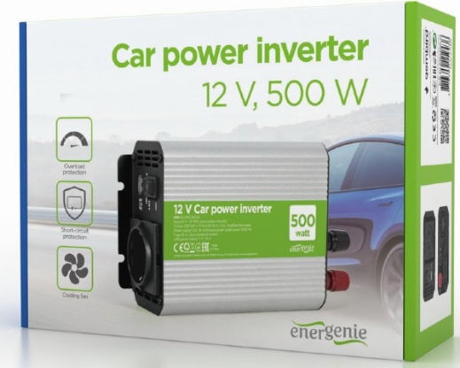 Автоинвертор Gembird EG-PWC500-01 500W фото-3