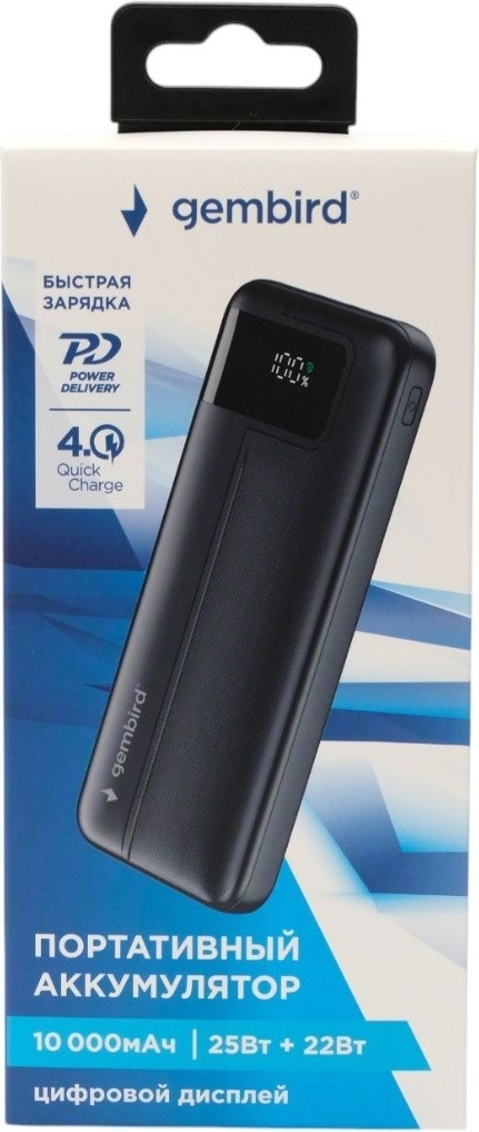 Внешний аккумулятор Gembird GPB-10Q 10000mAh фото-3 Внешний аккумулятор Gembird GPB-10Q 10000mAh фото-3