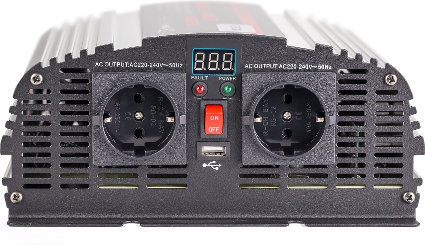 Автомобильный инвертор Geofox MD 1200W 24V (для грузовых машин) фото-3