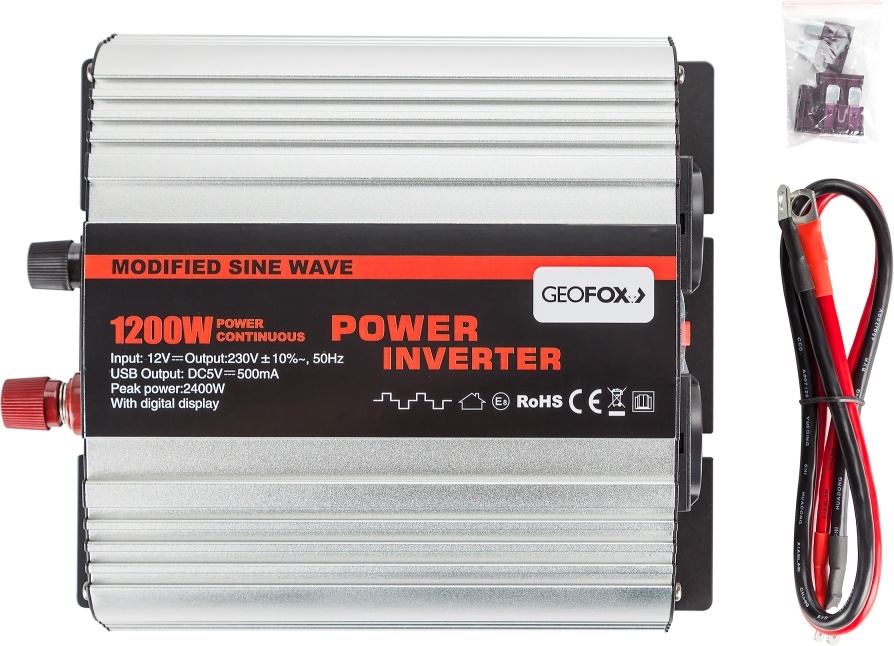 Автомобильный инвертор Geofox MD 1200W 24V (для грузовых машин) фото-4