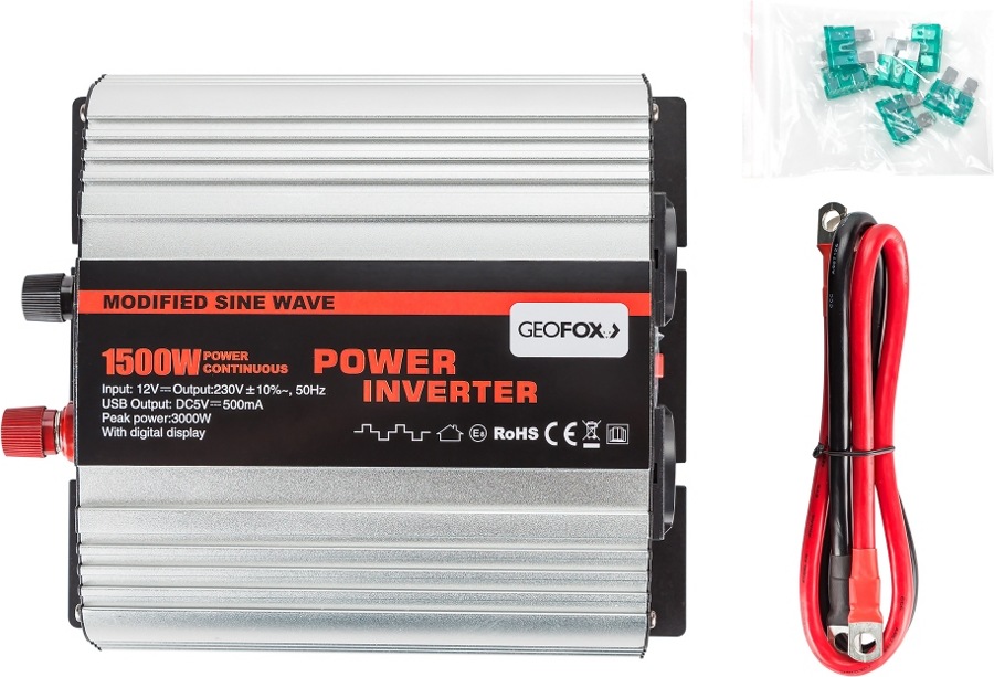Автомобильный инвертор Geofox MD 1500W 24V (для грузовых машин) фото-4