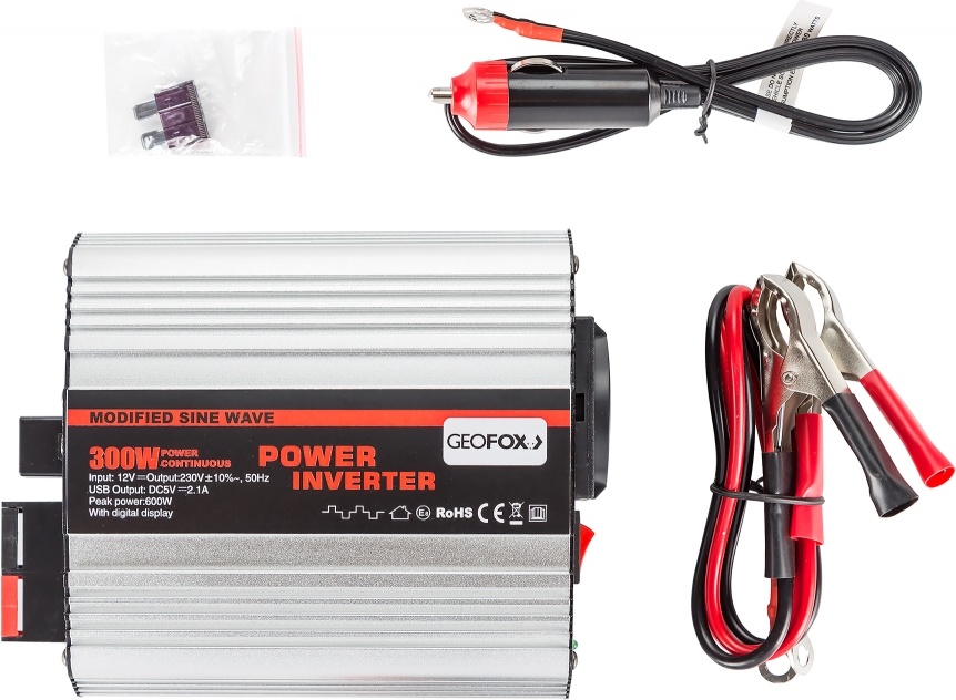 Автомобильный инвертор Geofox MD 300W 24V (для грузовых машин) фото-4