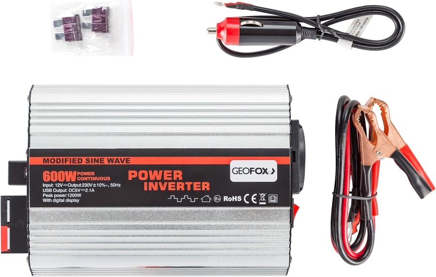 Автомобильный инвертор Geofox MD 600W 24V (для грузовых машин) фото-3