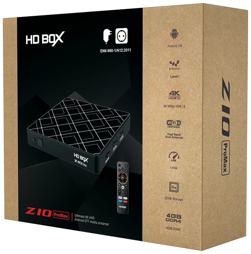Смарт приставка HD BOX Z10Pro MAX 4K 4/32Гб - фото1 Смарт приставка HD BOX Z10Pro MAX 4K 4/32Гб - фото1