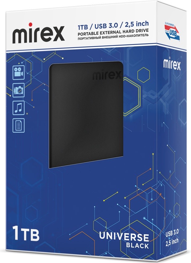 Внешний жесткий диск HDD Mirex 13630-UHDUVB10 (1Tb) фото-3 Внешний жесткий диск HDD Mirex 13630-UHDUVB10 (1Tb) фото-3