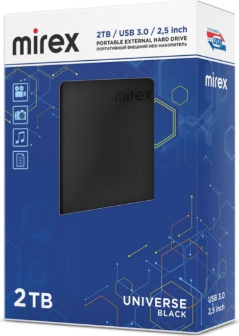 Внешний жесткий диск HDD Mirex 13630-UHDUVB20 (2Tb) фото-3 Внешний жесткий диск HDD Mirex 13630-UHDUVB20 (2Tb) фото-3