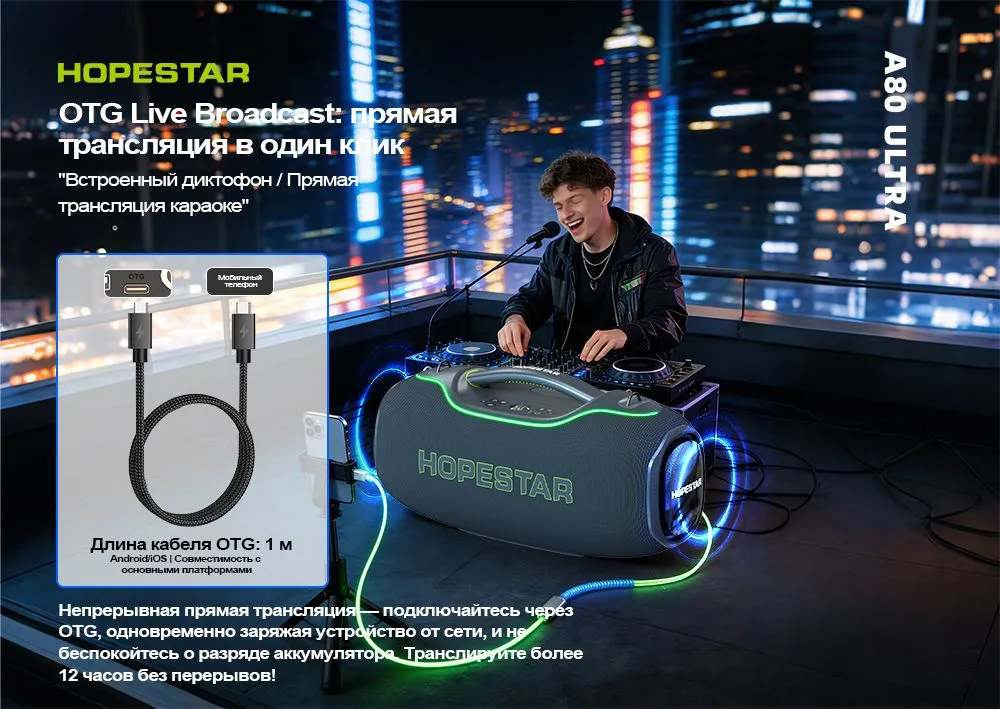 Колонка беспроводная Hopestar A80 Ultra фото-3