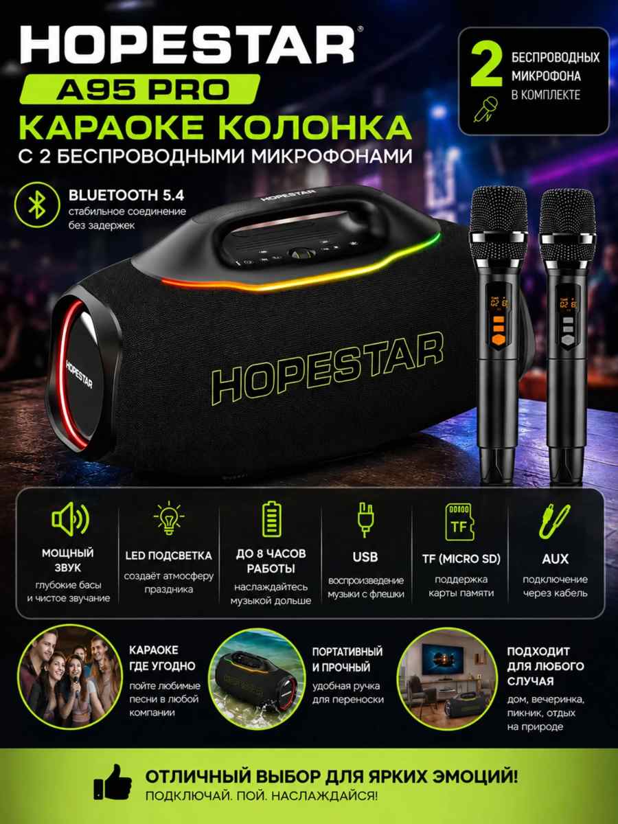 Колонка беспроводная Hopestar A95 Pro - фото1