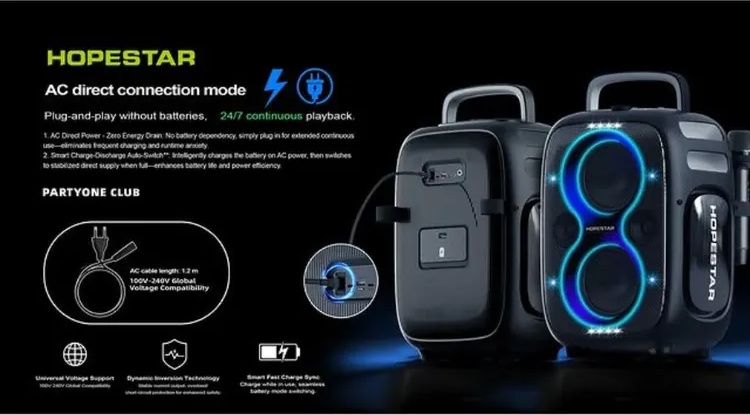 Беспроводная колонка HopeStar PartyOne Club - фото2