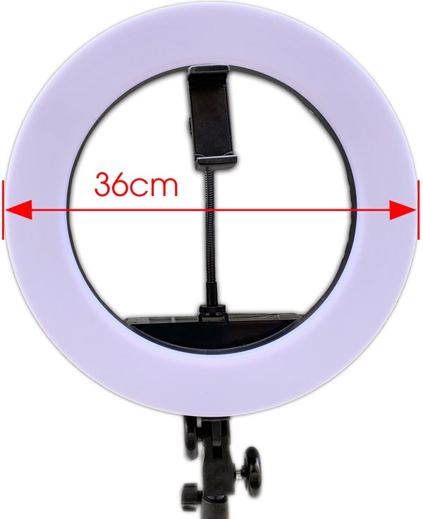 Кольцевая лампа светодиодная HQ14 фото-3