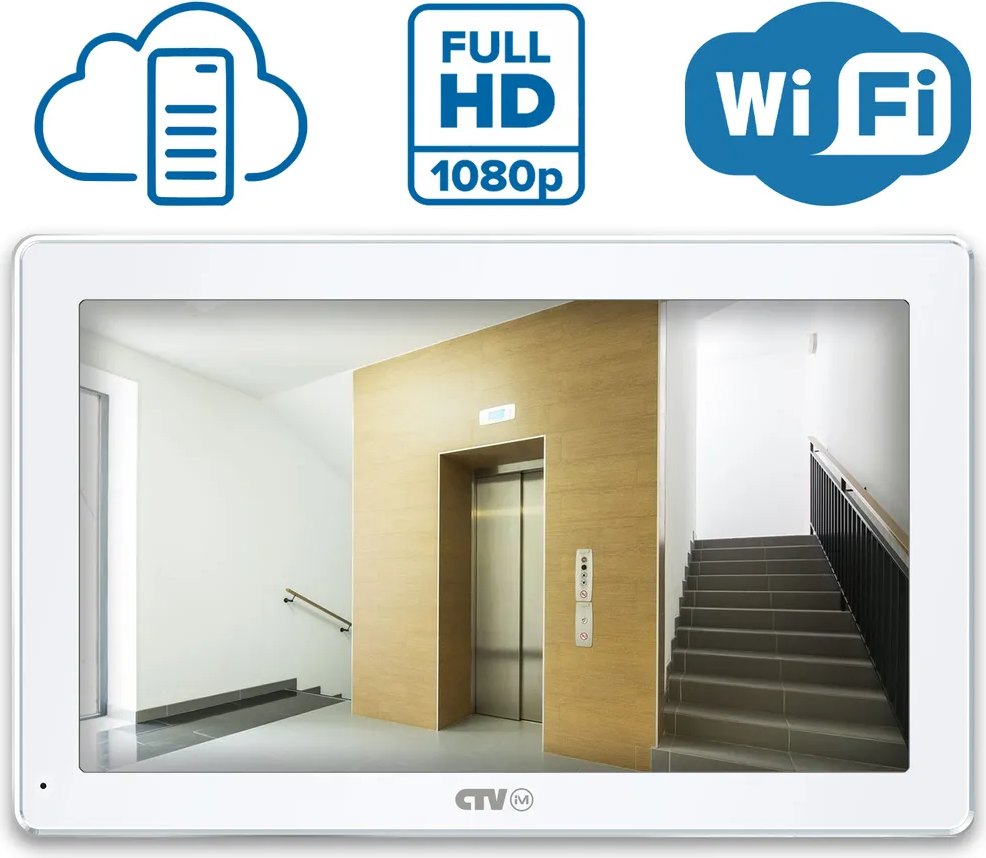 Видеодомофон CTV iM1030W Cloud 10 (белый) - фото2 Видеодомофон CTV iM1030W Cloud 10 (белый) - фото2