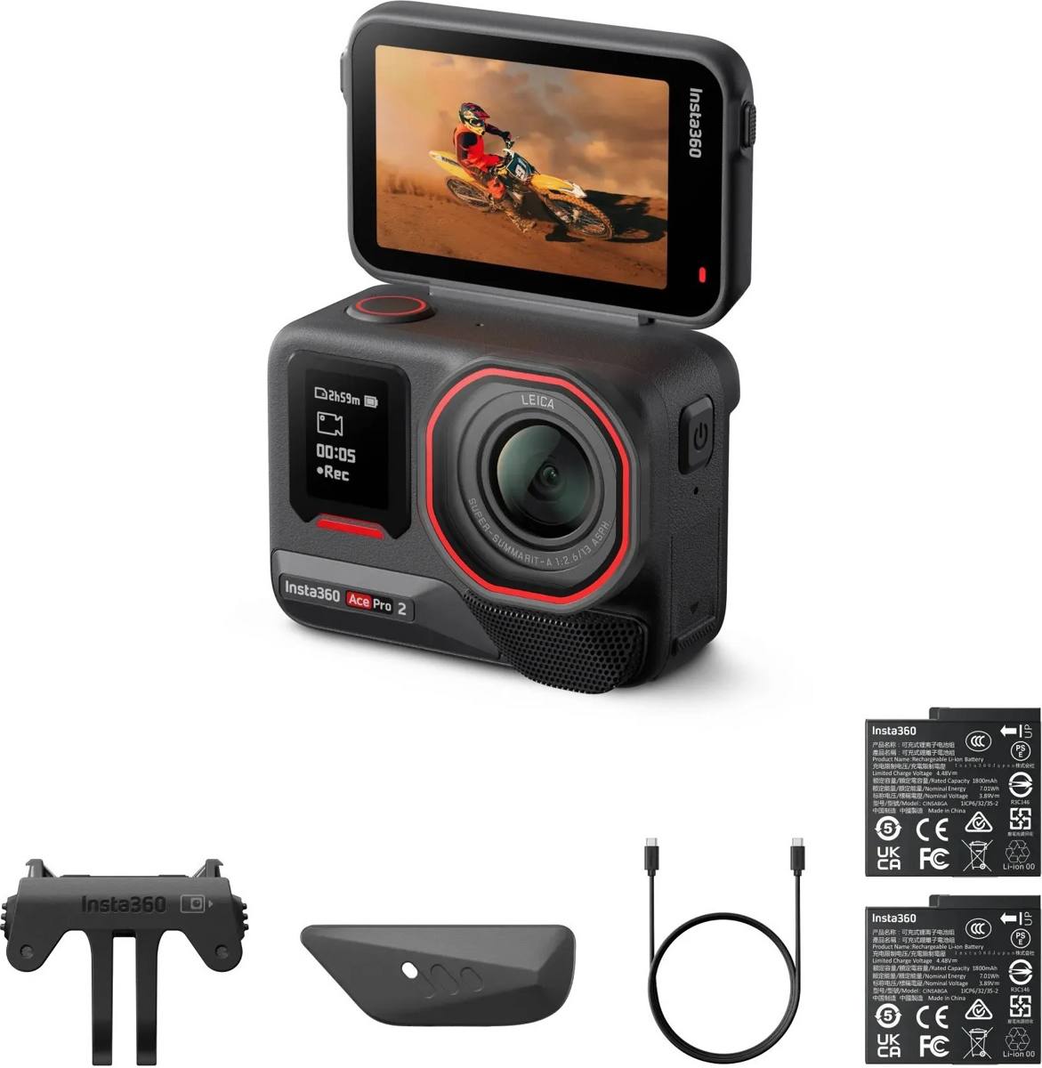 Экшн-камера Insta360 Ace Pro 2 (Standard Bundle, Dual Battery) фото-3