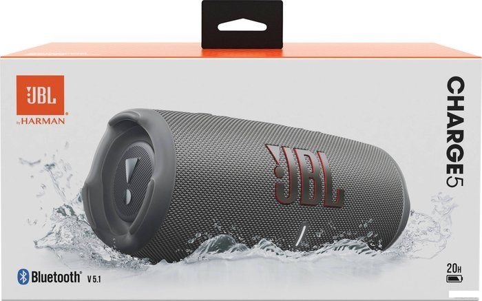 Активная акустическая система JBL Charge 5 (серый) фото-3