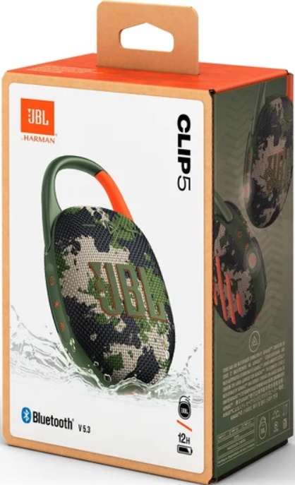 Портативная акустика JBL Clip 5 (камуфляж) фото-3