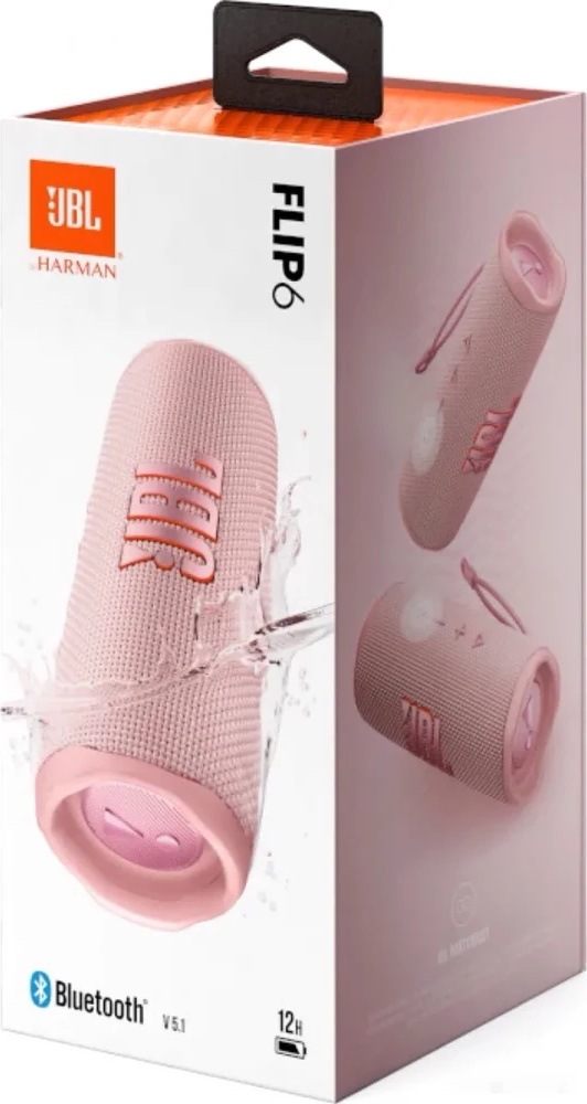 Активная акустическая система JBL Flip 6 (розовый) фото-3