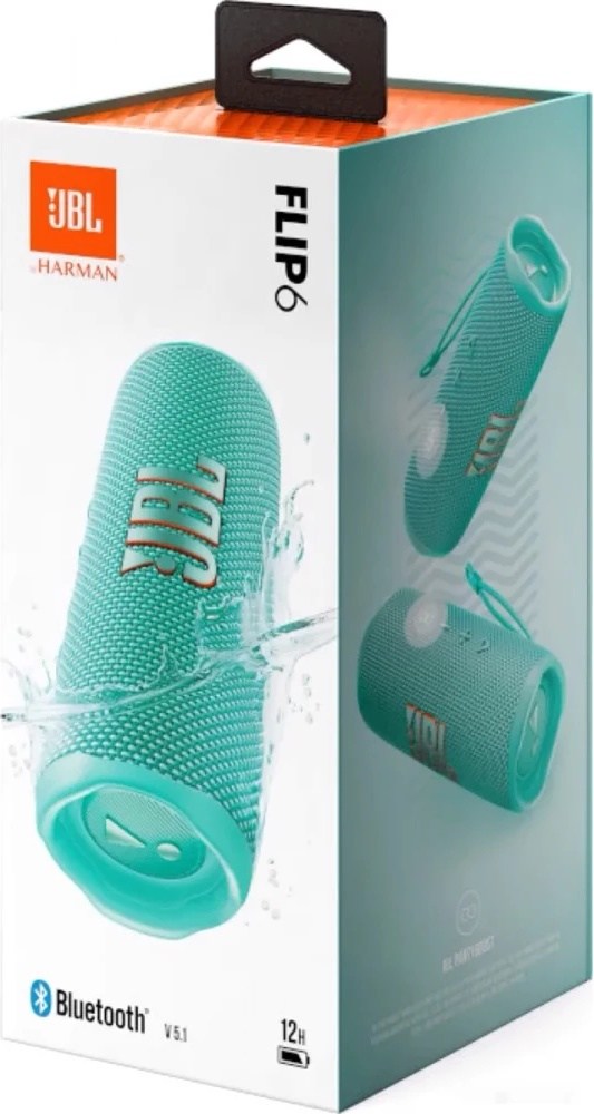 Активная акустическая система JBL Flip 6 (бирюзовый) фото-3