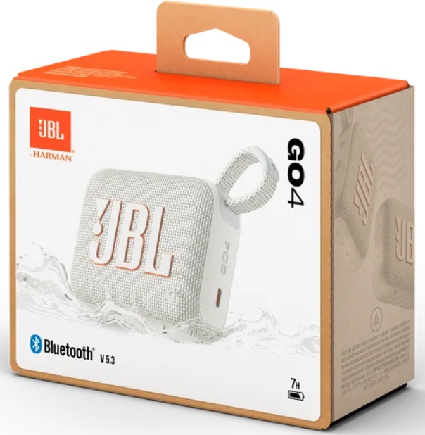 Портативная акустика JBL Go 4 (белый) фото-3