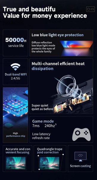LED Проектор Umiio U8 Pro - фото2