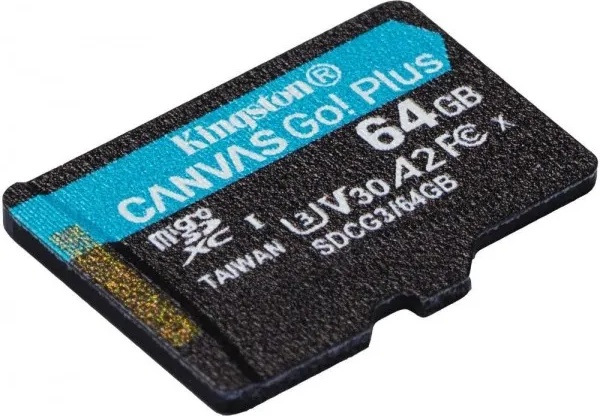 Карта памяти microSDXC Kingston Canvas Go Plus Gen4 SDCG4 (64Gb) - фото2 Карта памяти microSDXC Kingston Canvas Go Plus Gen4 SDCG4 (64Gb) - фото2