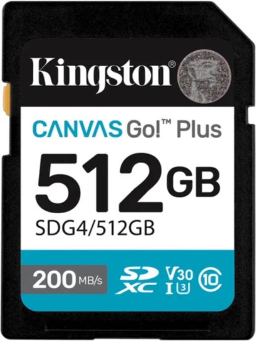 Карта памяти SDXC Kingston Canvas Go Plus Gen4 SDG4 (512Gb) - фото1