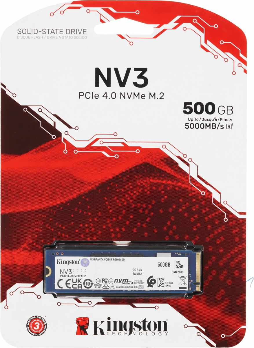 SSD диск Kingston NV3 (500Gb) фото-3