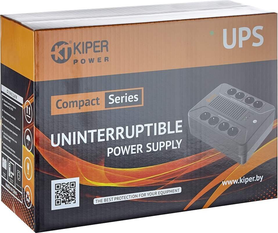 ИБП Kiper Power Compact B1000 1000VA/ 600W фото-3 ИБП Kiper Power Compact B1000 1000VA/ 600W фото-3