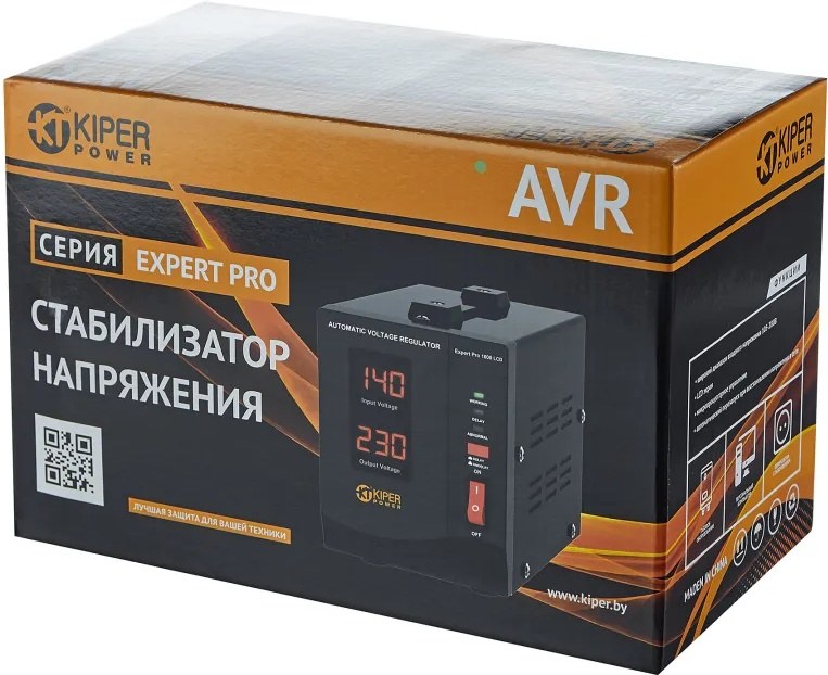 Стабилизатор напряжения Kiper Power Expert Pro 500 LCD фото-3