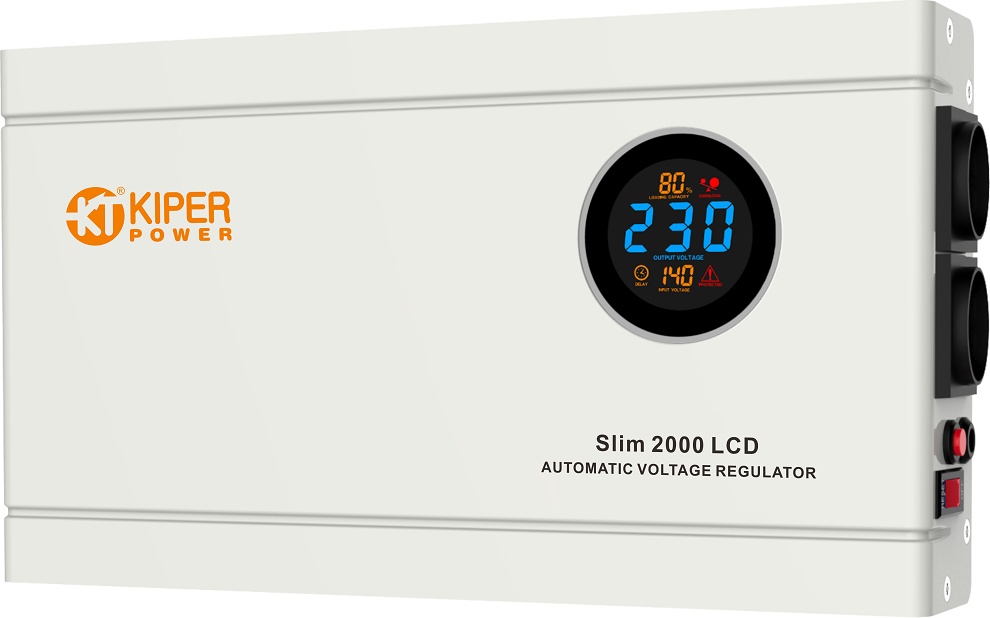 Стабилизатор напряжения Kiper Power Slim 2000 LCD - фото1