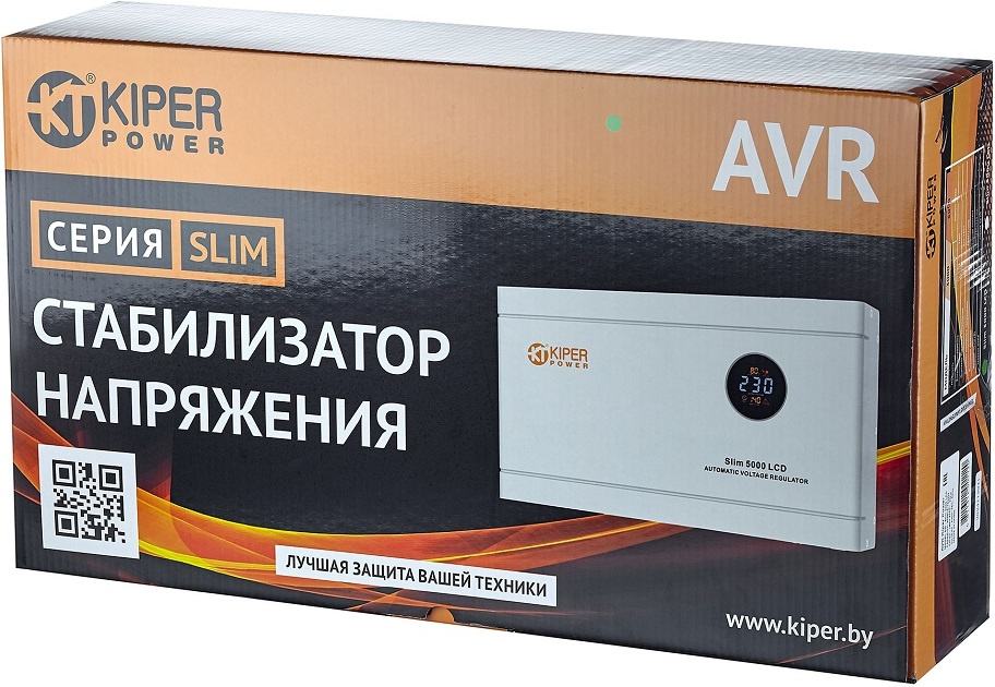 Стабилизатор напряжения Kiper Power Slim 3000 LCD фото-3