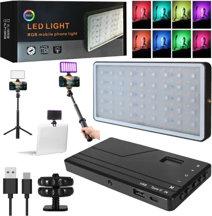 Видеосвет LED LIGHT VL-135 P M-16 RGB - фото1