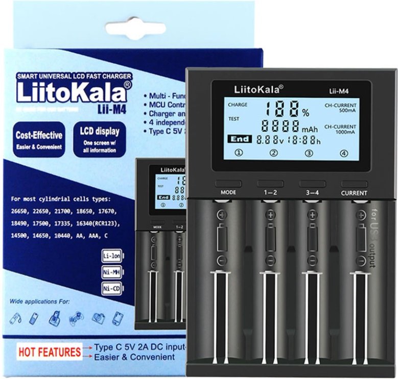 Зарядное устройство LiitoKala Lii-M4 фото-3