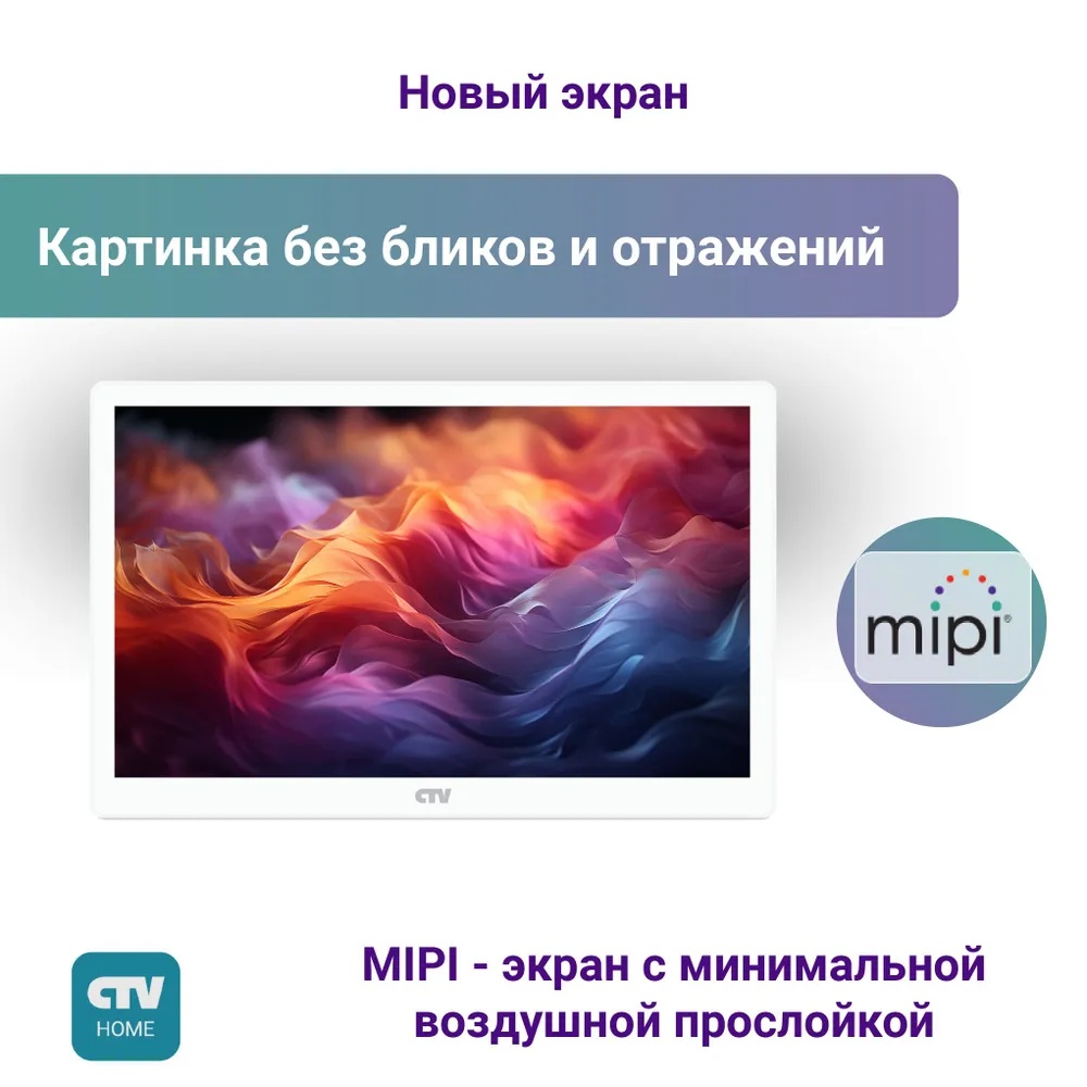 Видеодомофон CTV M5801 FHD (белый) - фото2 Видеодомофон CTV M5801 FHD (белый) - фото2