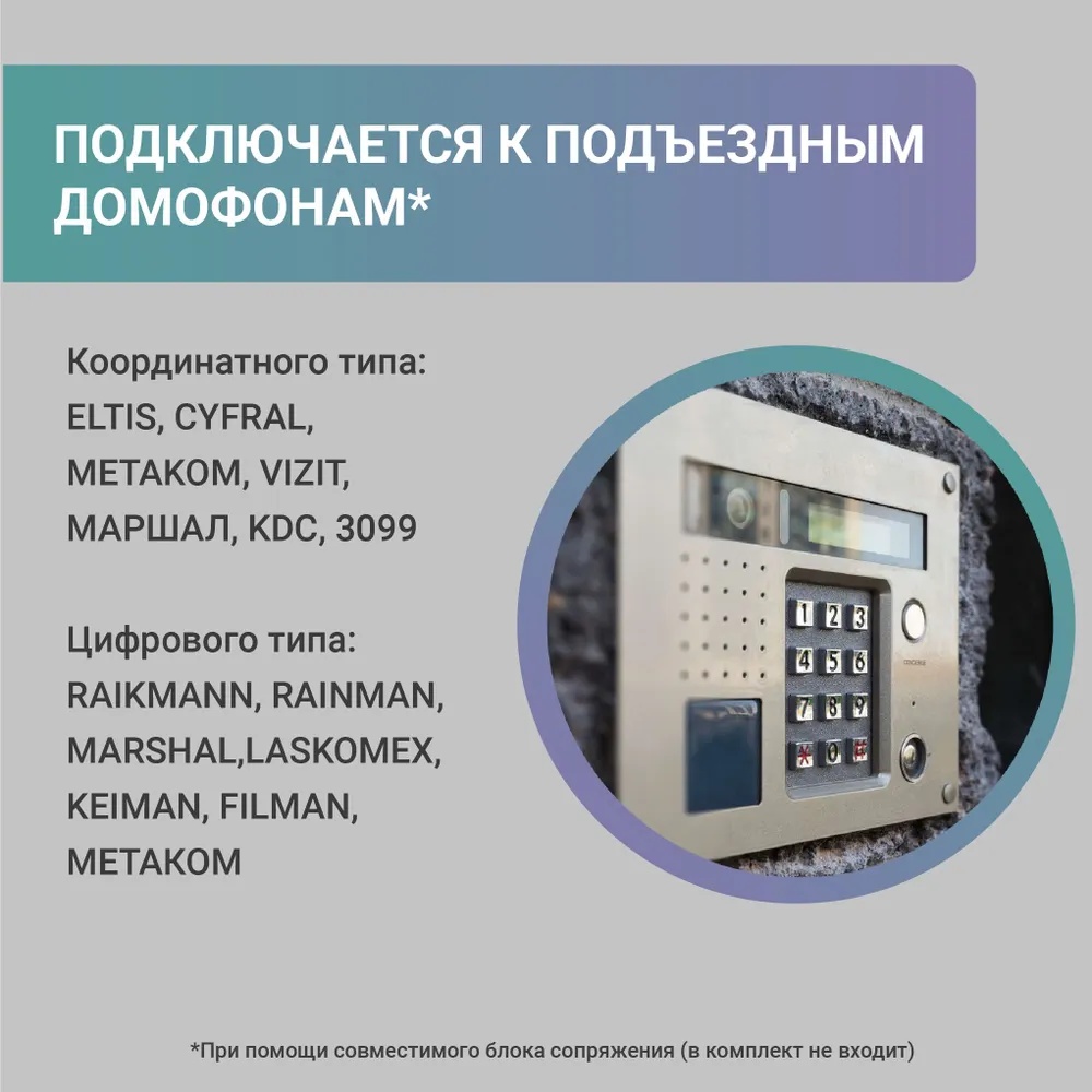 Видеодомофон CTV M5801 FHD (белый) фото-3