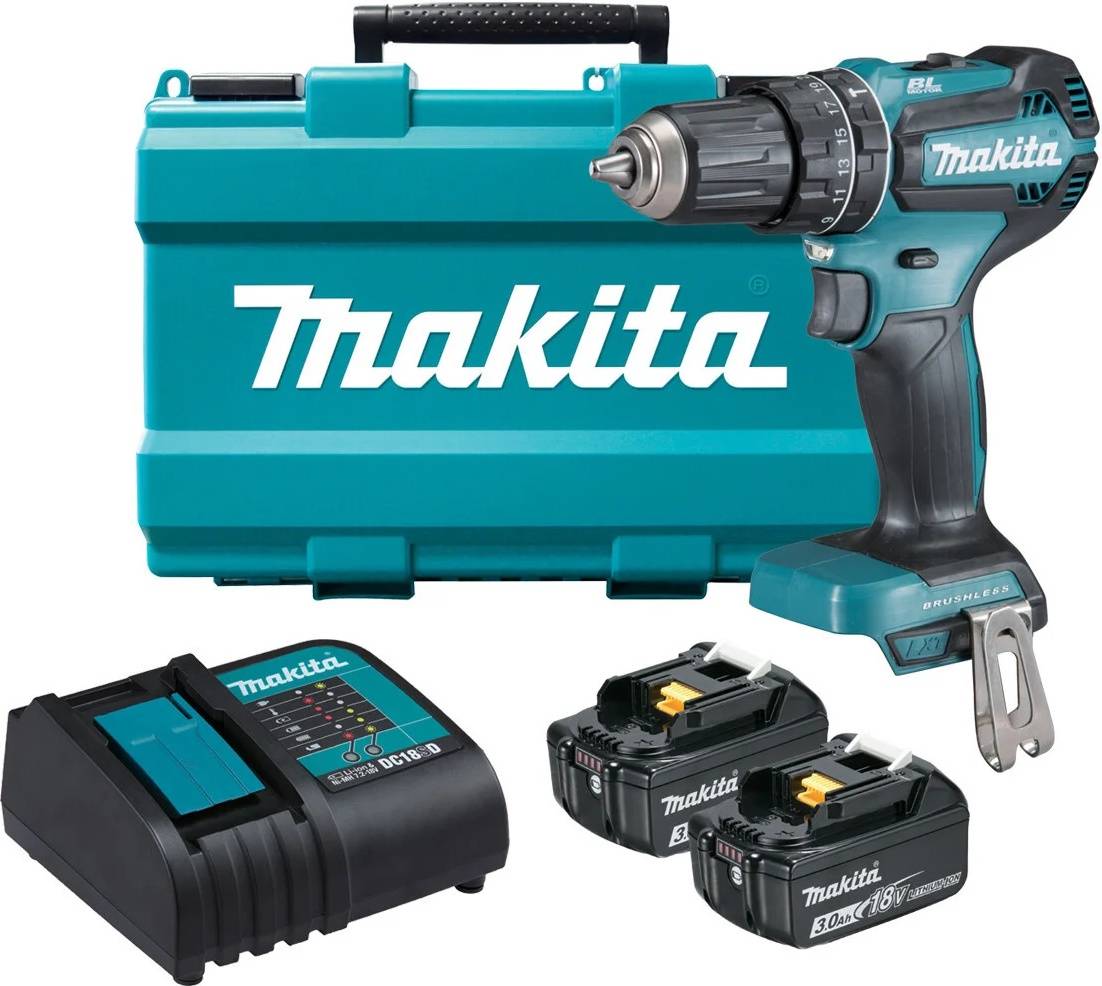 Дрель-шуруповерт Makita DHP485SFE - фото1