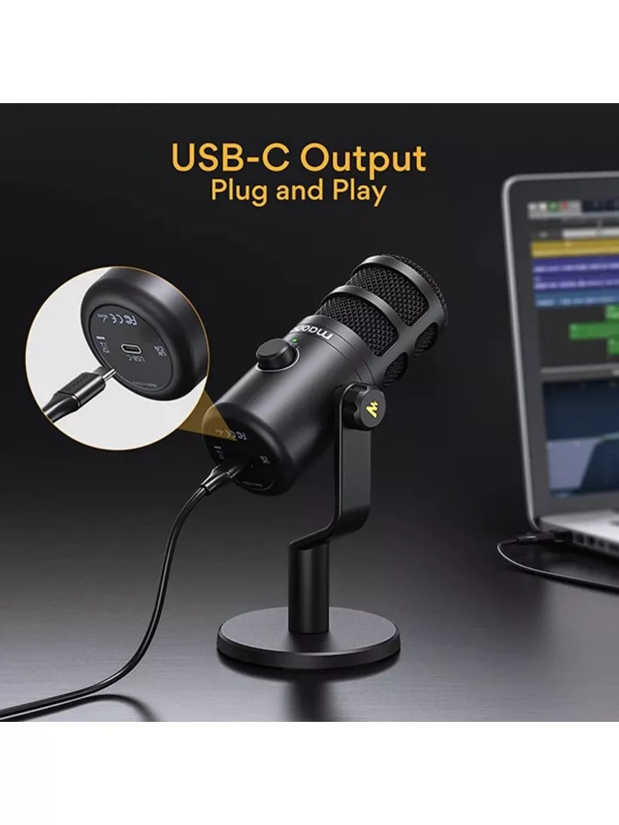 Микрофон Maono PD100U (черный) - фото2 Микрофон Maono PD100U (черный) - фото2