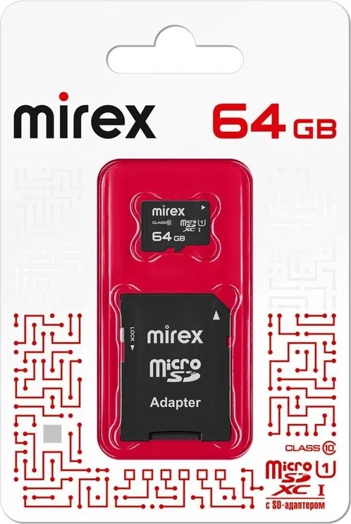 Карта памяти microSDXC Mirex 13613-AD10SD64 (64Gb) фото-3