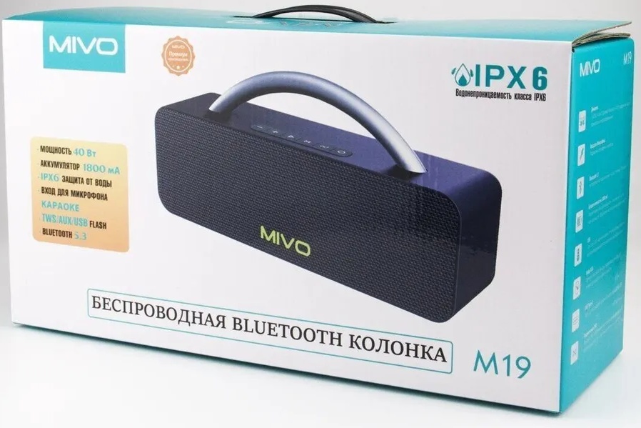 Портативная Bluetooth колонка Mivo M19 - фото1 Портативная Bluetooth колонка Mivo M19 - фото1
