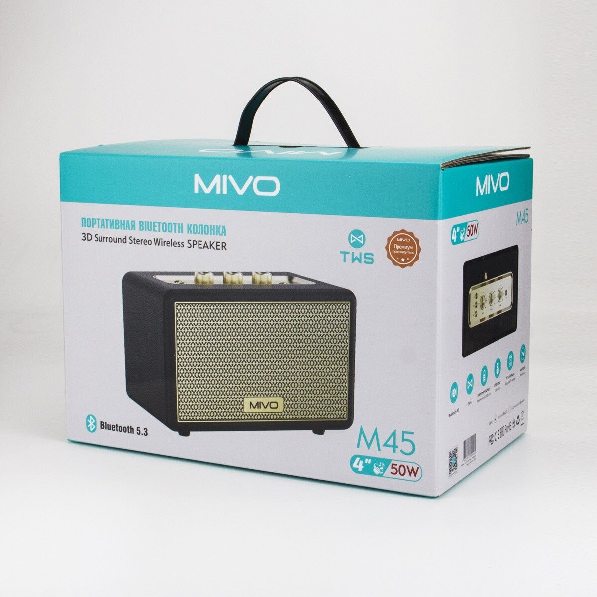 Портативная Bluetooth колонка Mivo M45 - фото2 Портативная Bluetooth колонка Mivo M45 - фото2