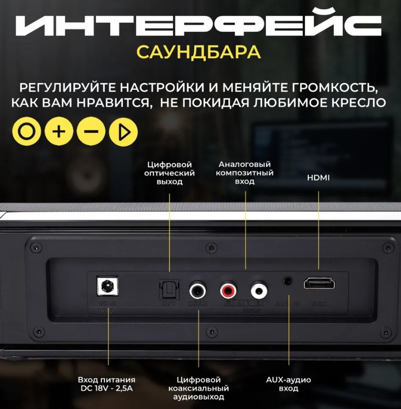 Беспроводной саундбар Mivo M54 фото-3