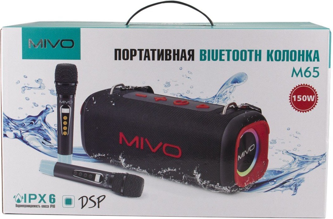 Портативная Bluetooth колонка Mivo M65 - фото2 Портативная Bluetooth колонка Mivo M65 - фото2