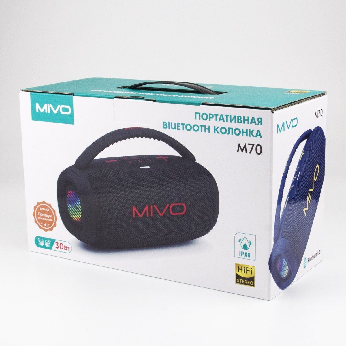 Портативная Bluetooth колонка Mivo M70 - фото2 Портативная Bluetooth колонка Mivo M70 - фото2