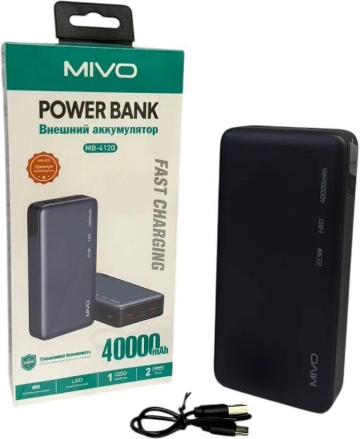 Внешний аккумулятор Mivo MB-412Q - фото1