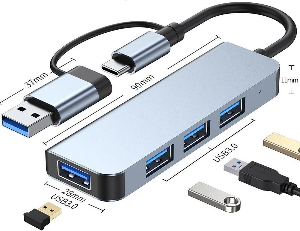 USB HUB разветвитель Mivo MH-4011 фото-3