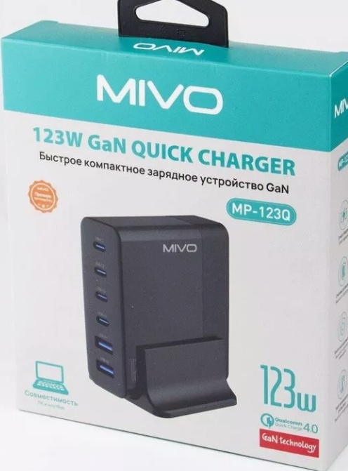 Зарядная станция Mivo MP-123Q с шестью USB-портами и функцией быстрой зарядки - фото1 Зарядная станция Mivo MP-123Q с шестью USB-портами и функцией быстрой зарядки - фото1
