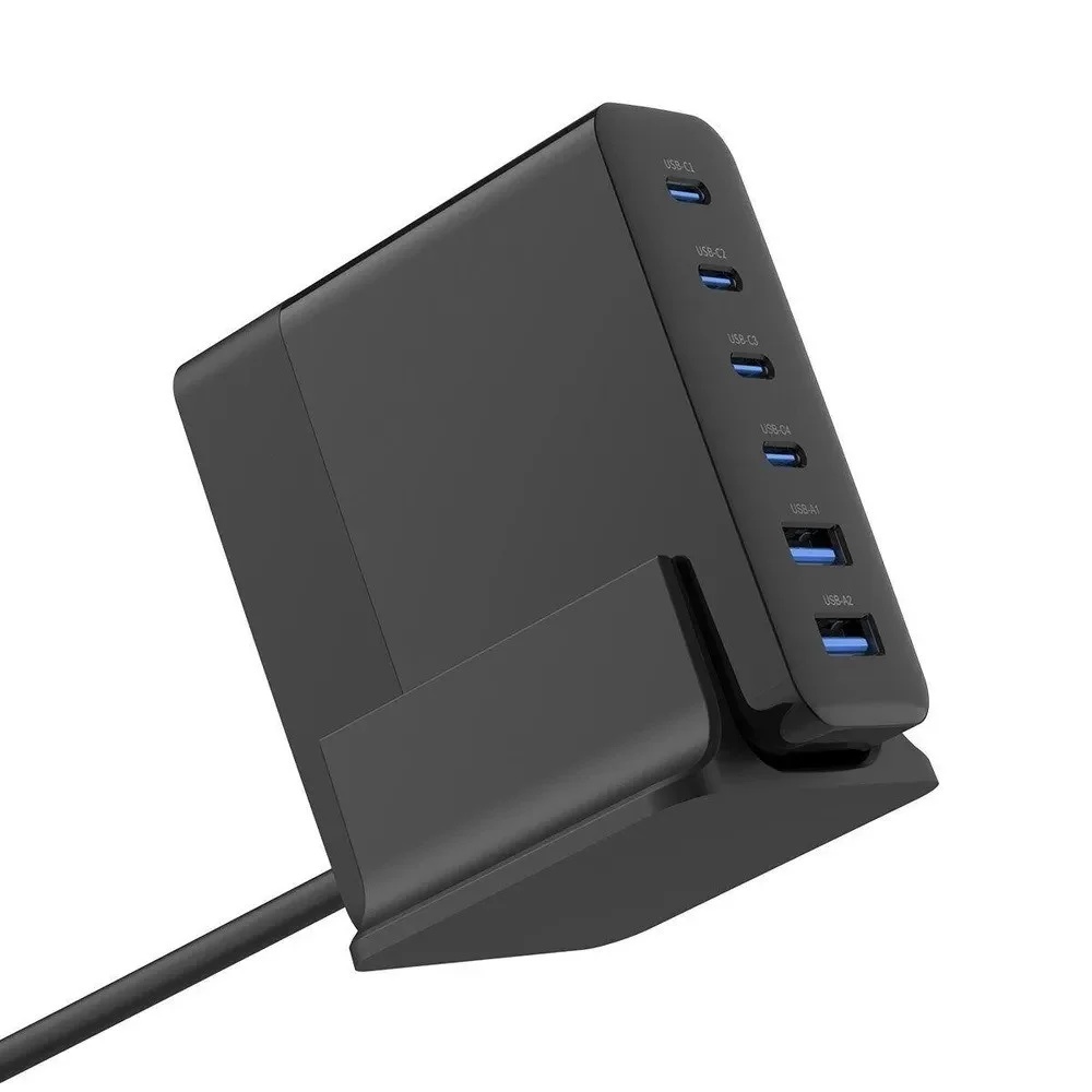 Зарядная станция Mivo MP-123Q с шестью USB-портами и функцией быстрой зарядки фото-3