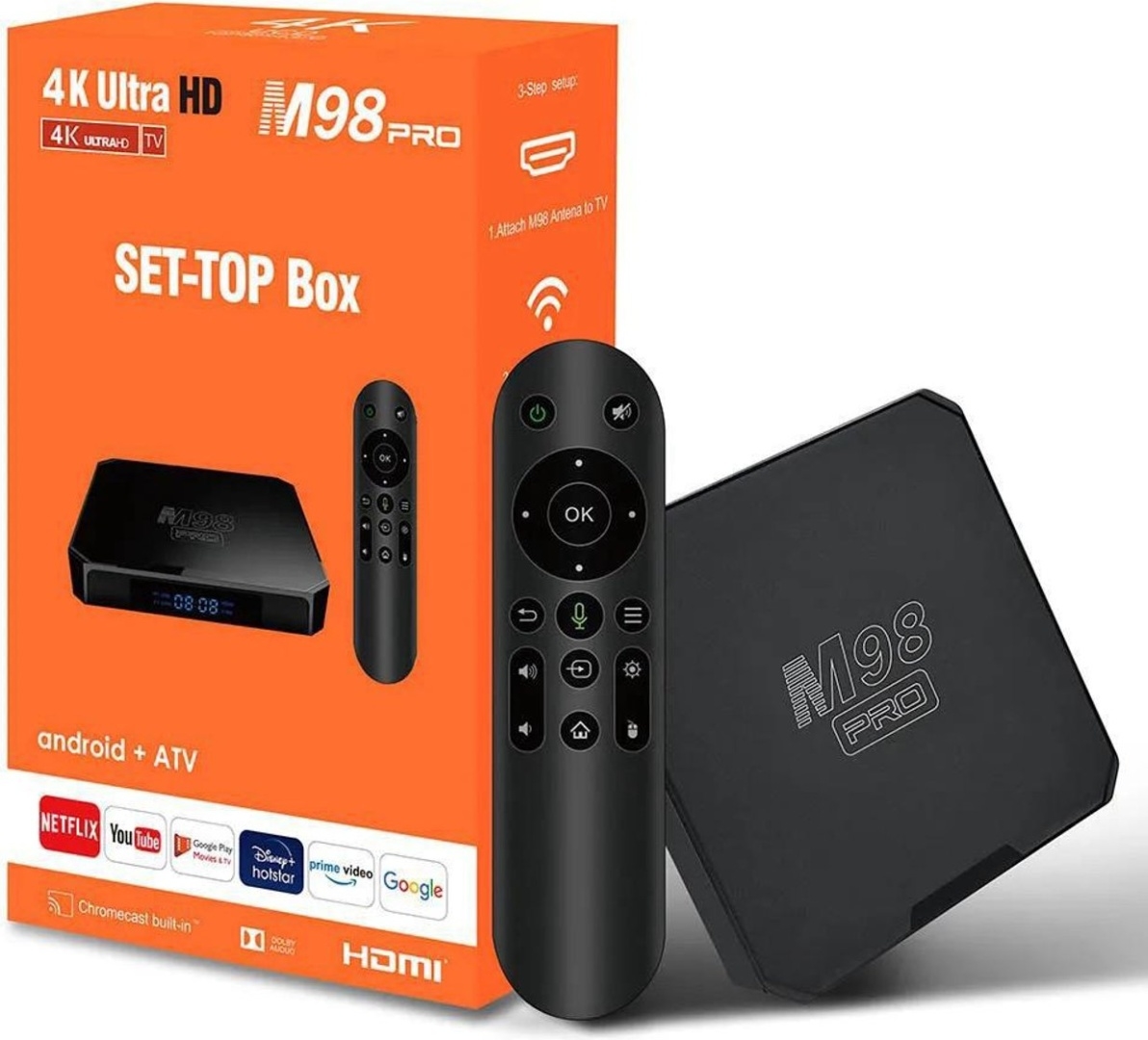 Смарт тв приставка M98 Pro 2gB Voice фото-3