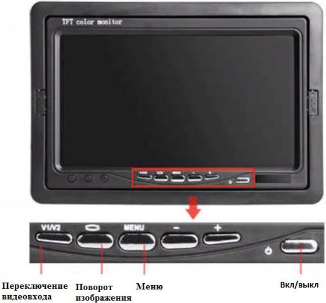 Автомобильный монитор Optimus V-070 фото-3