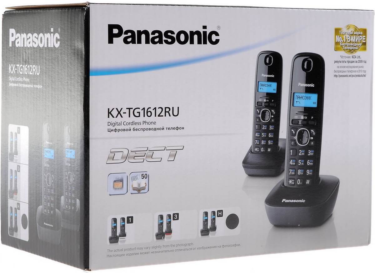 Радиотелефон Panasonic KX-TG1612RUH фото-3