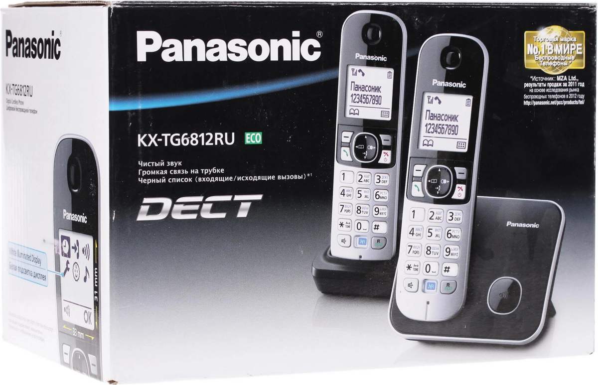 Радиотелефон Panasonic KX-TG6812RUB фото-3