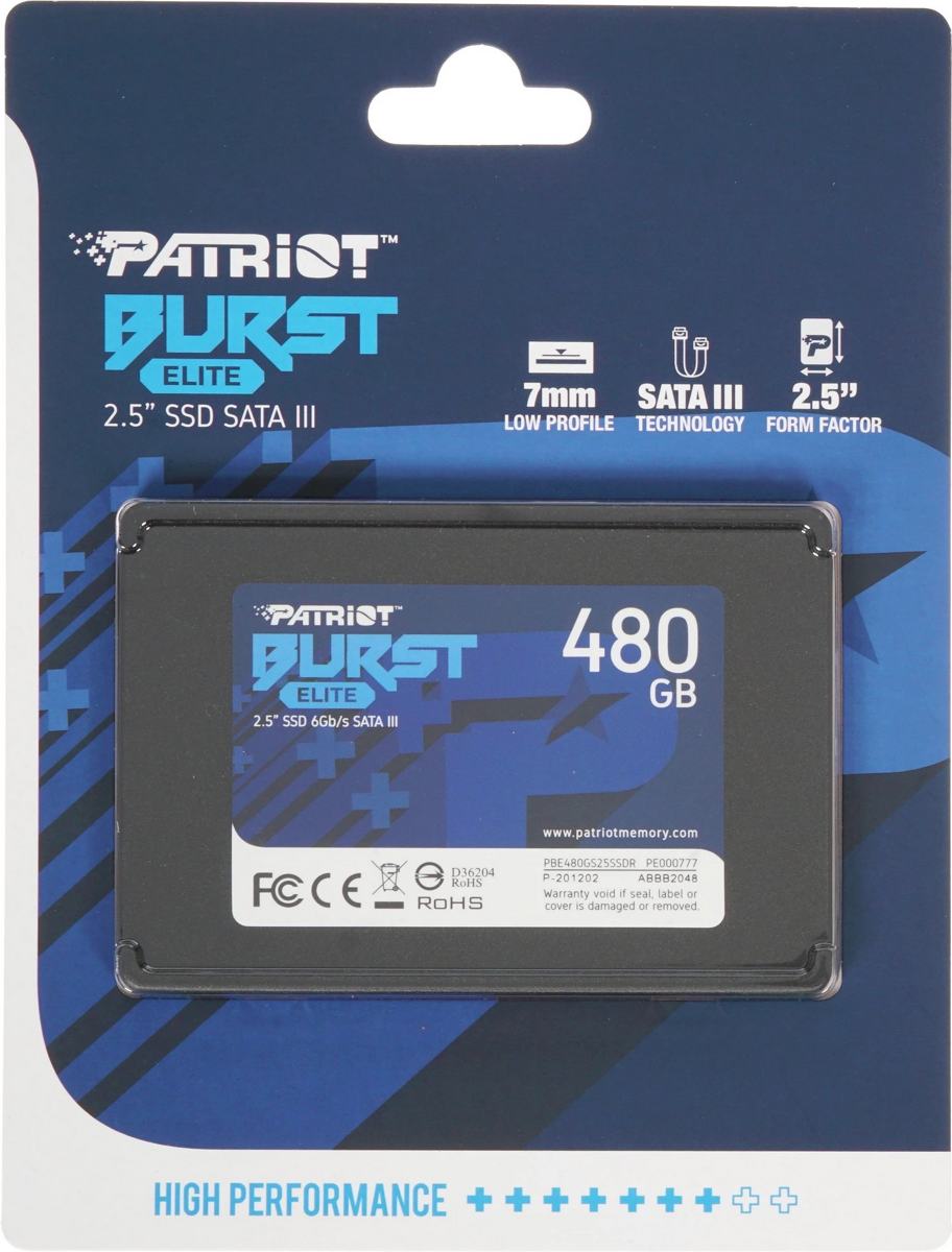 SSD диск Patriot Burst Elite (480Gb) фото-3 SSD диск Patriot Burst Elite (480Gb) фото-3